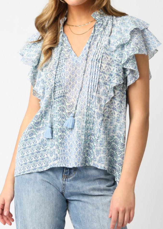 Georgia Ruffle Top