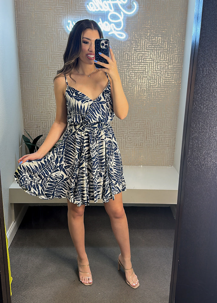 Aspen Elastic Waistband Mini Dress