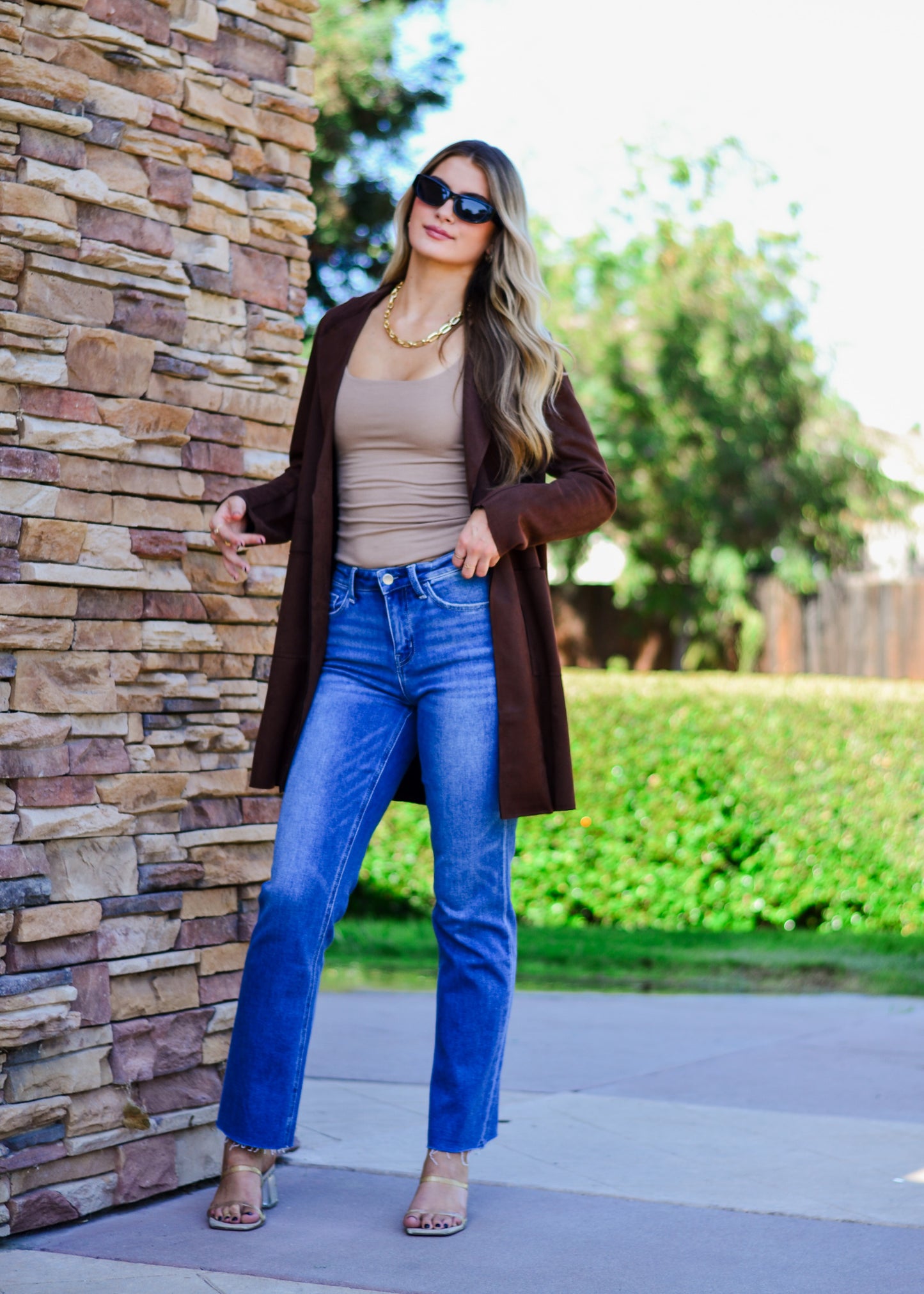 Ellie Open Suede Jacket