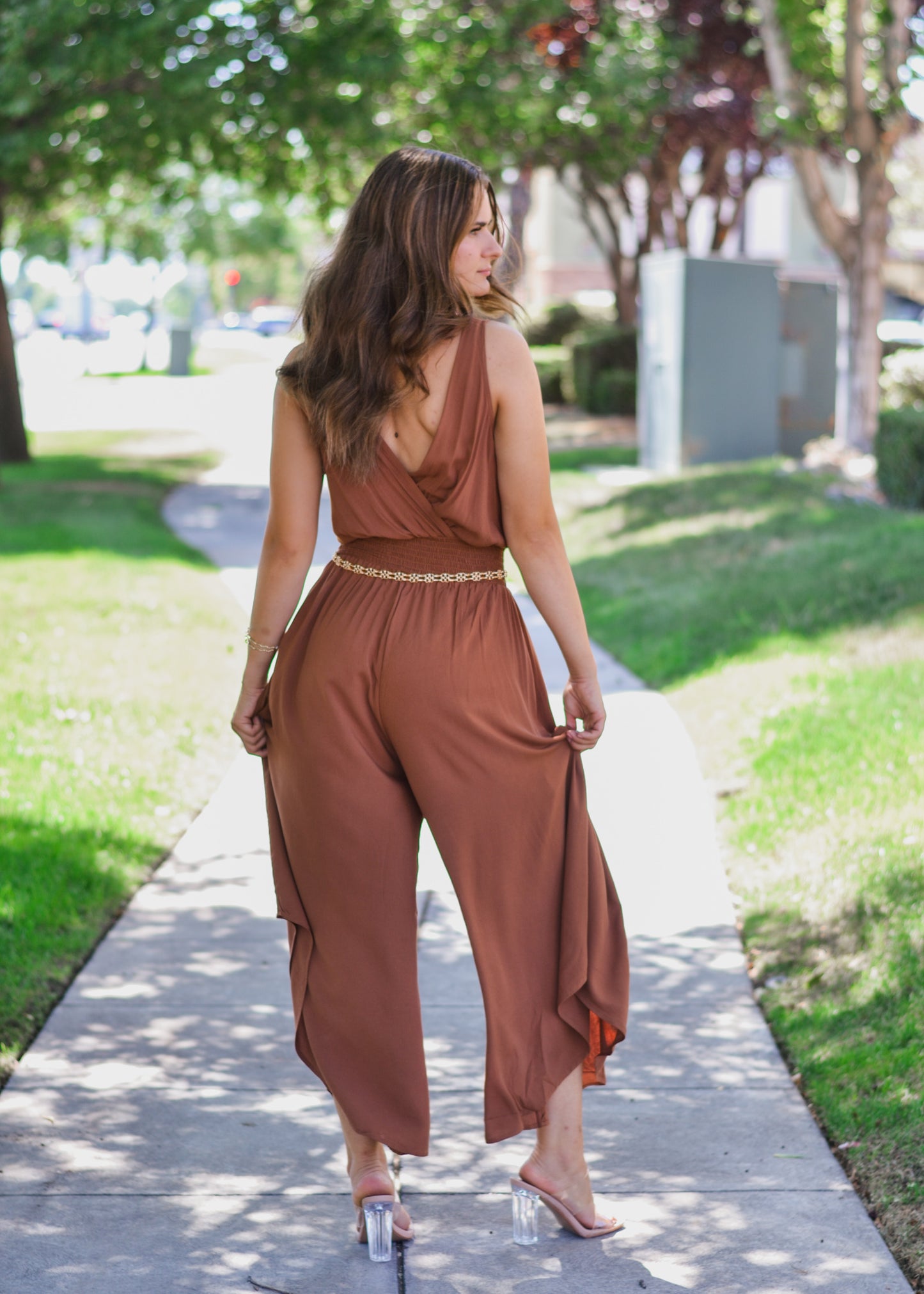 Hazel Waist Smocked Jumpsuit