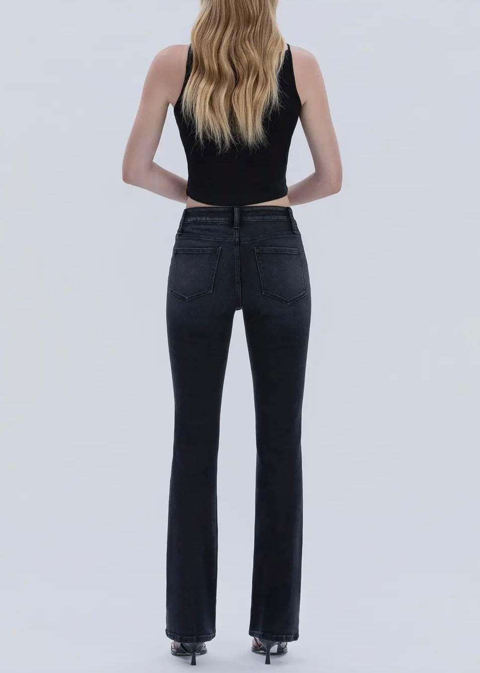 Ovidia High Rise Slim Bootcut Jeans