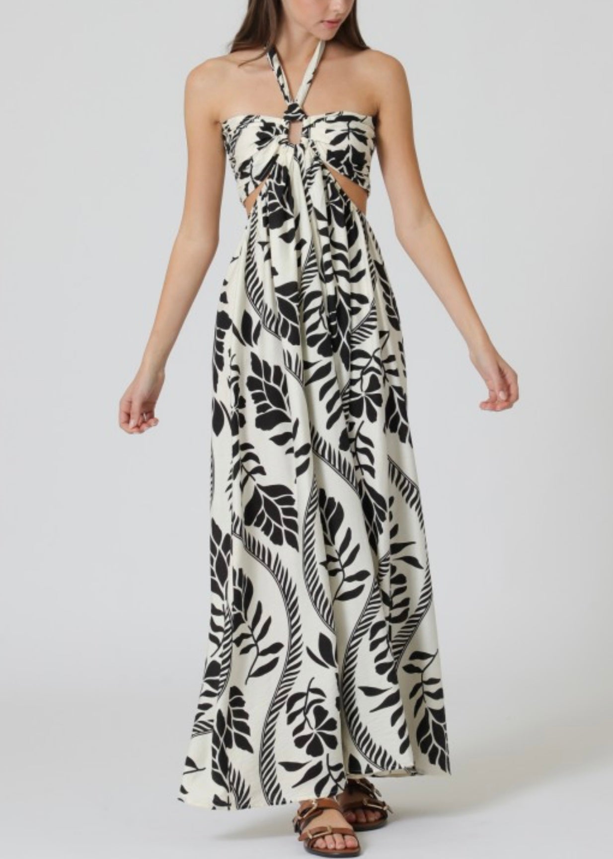 Chasing The Sun Halter Maxi Dress