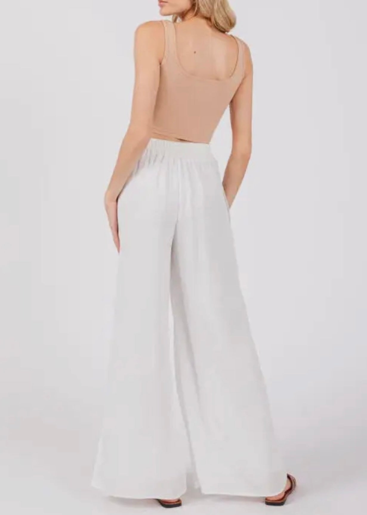 Isela Wide Leg Pants-Made in USA