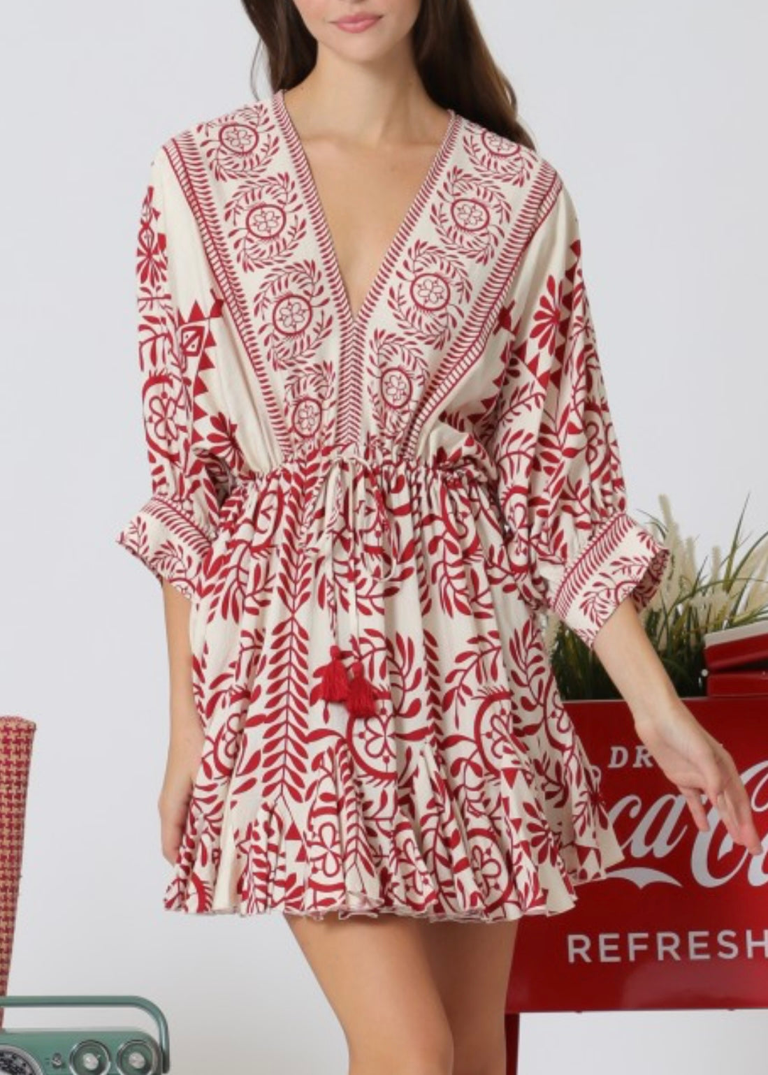 Sun Dream Dolman Sleeve Mini Dress