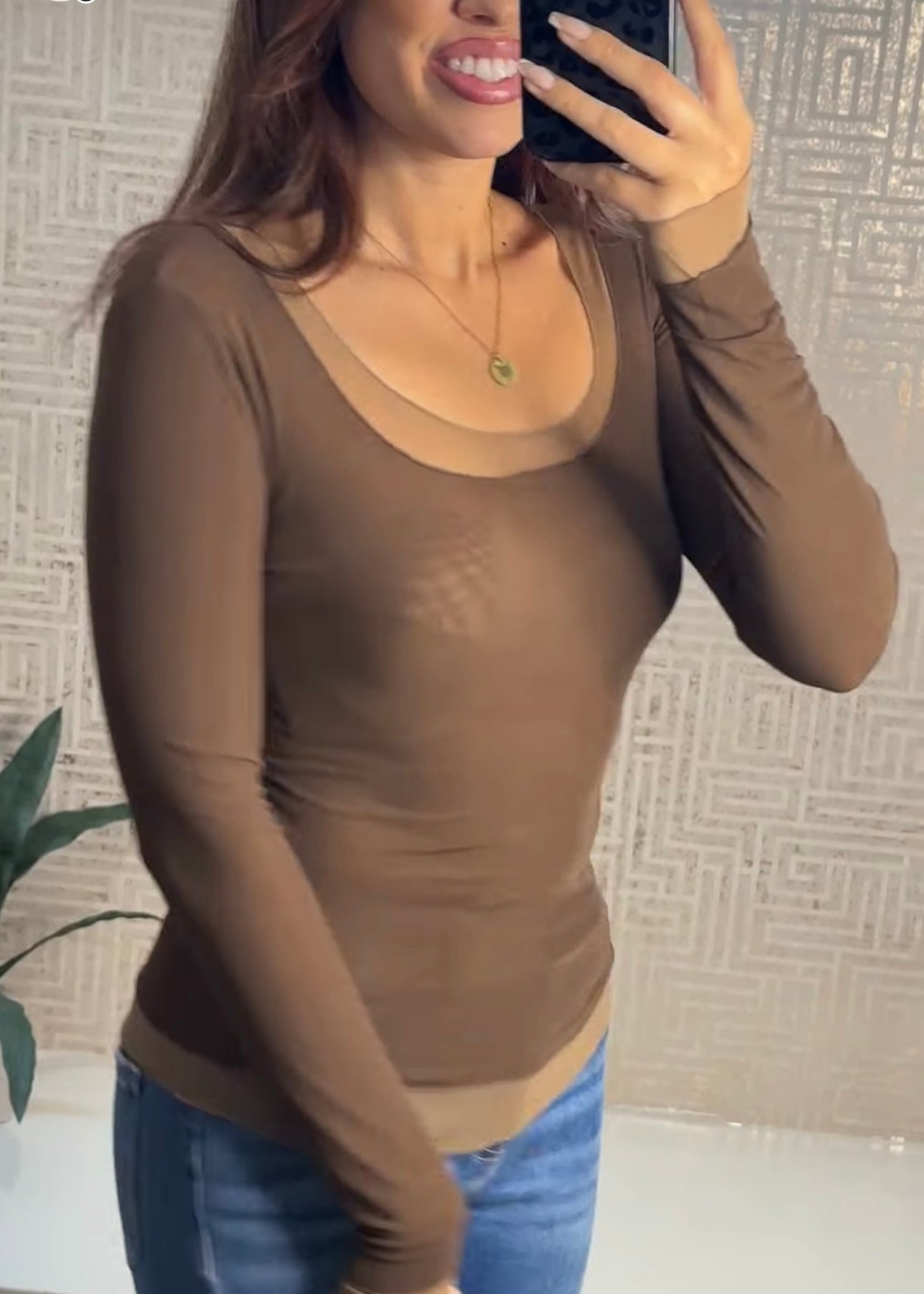Liora Double Layer Mesh Top