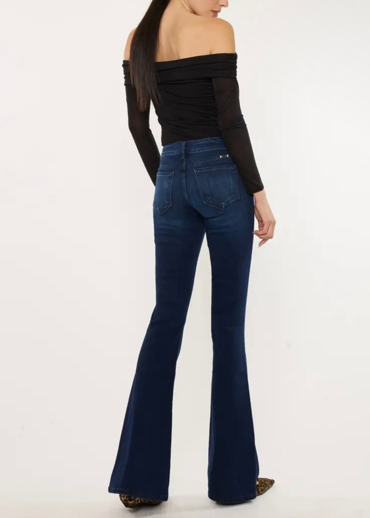 Dovelyn Mid Rise Flare Jean
