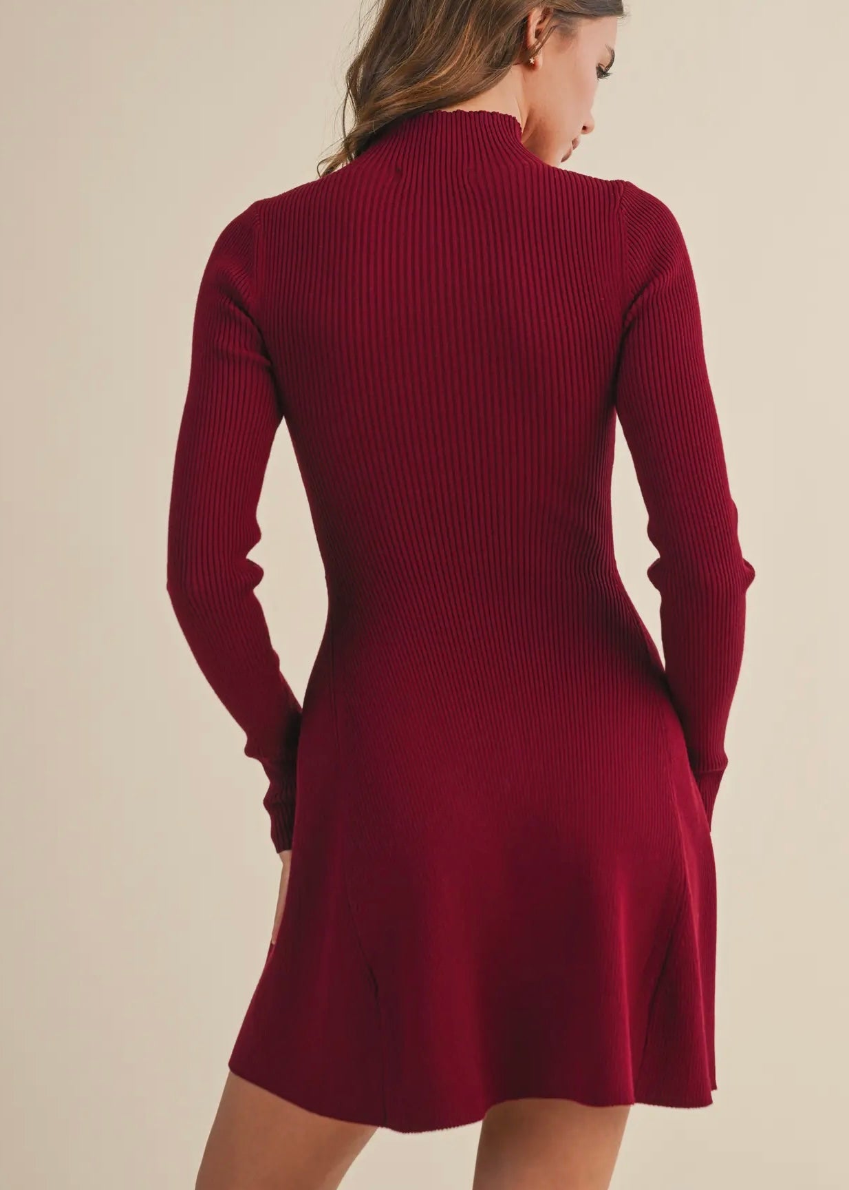 Liora Mock Neck Mini Dress