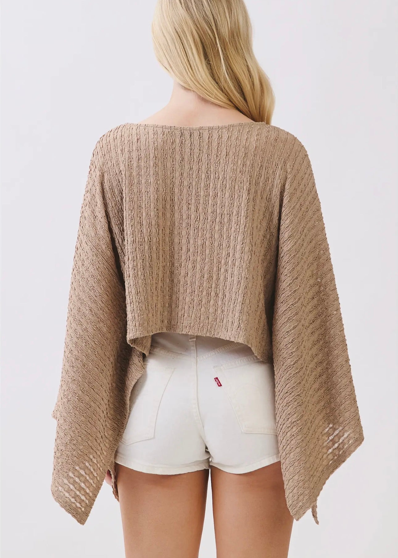 Kimono Sleeve Crop Top