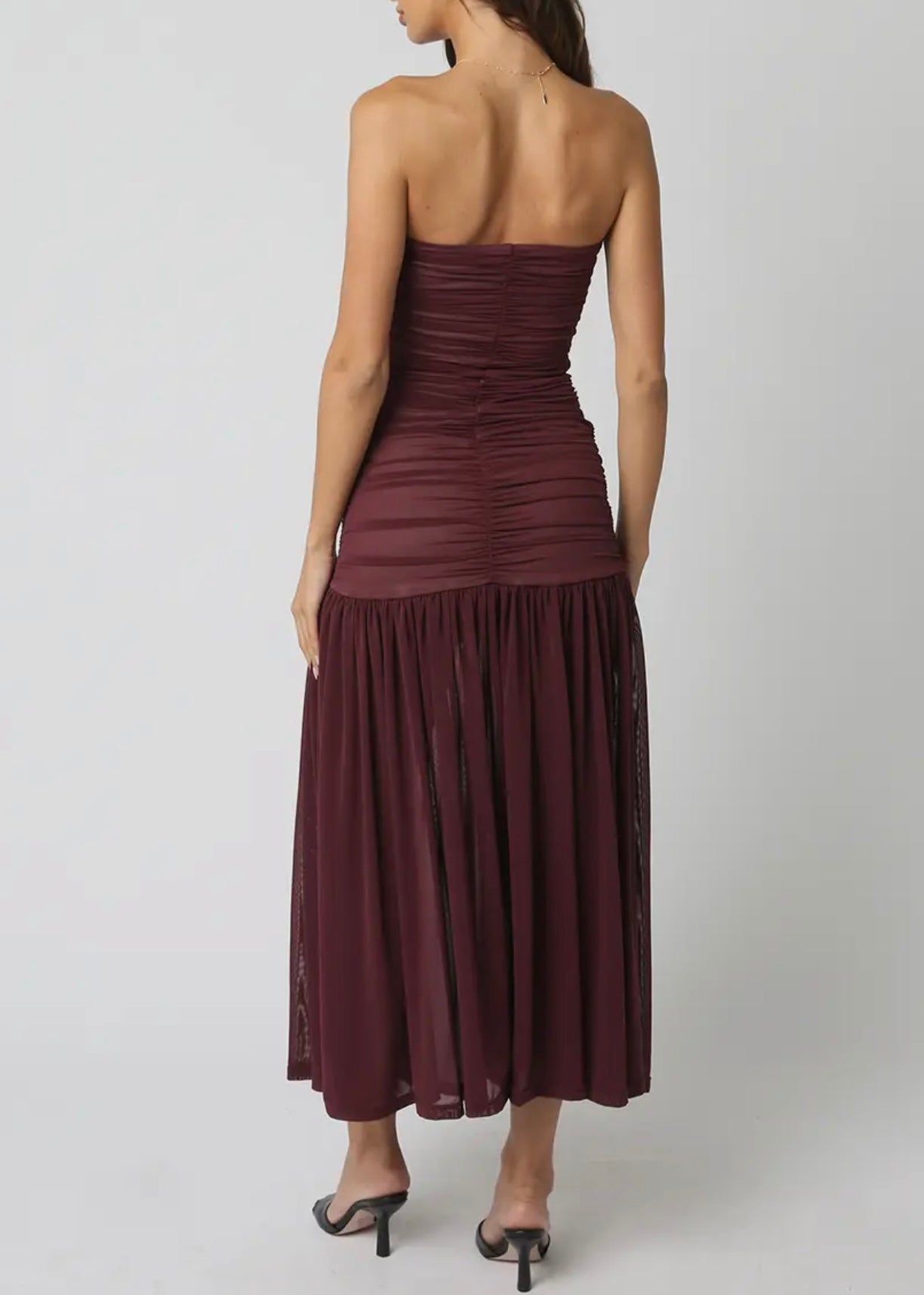 Evie Ruched Maxi Dress