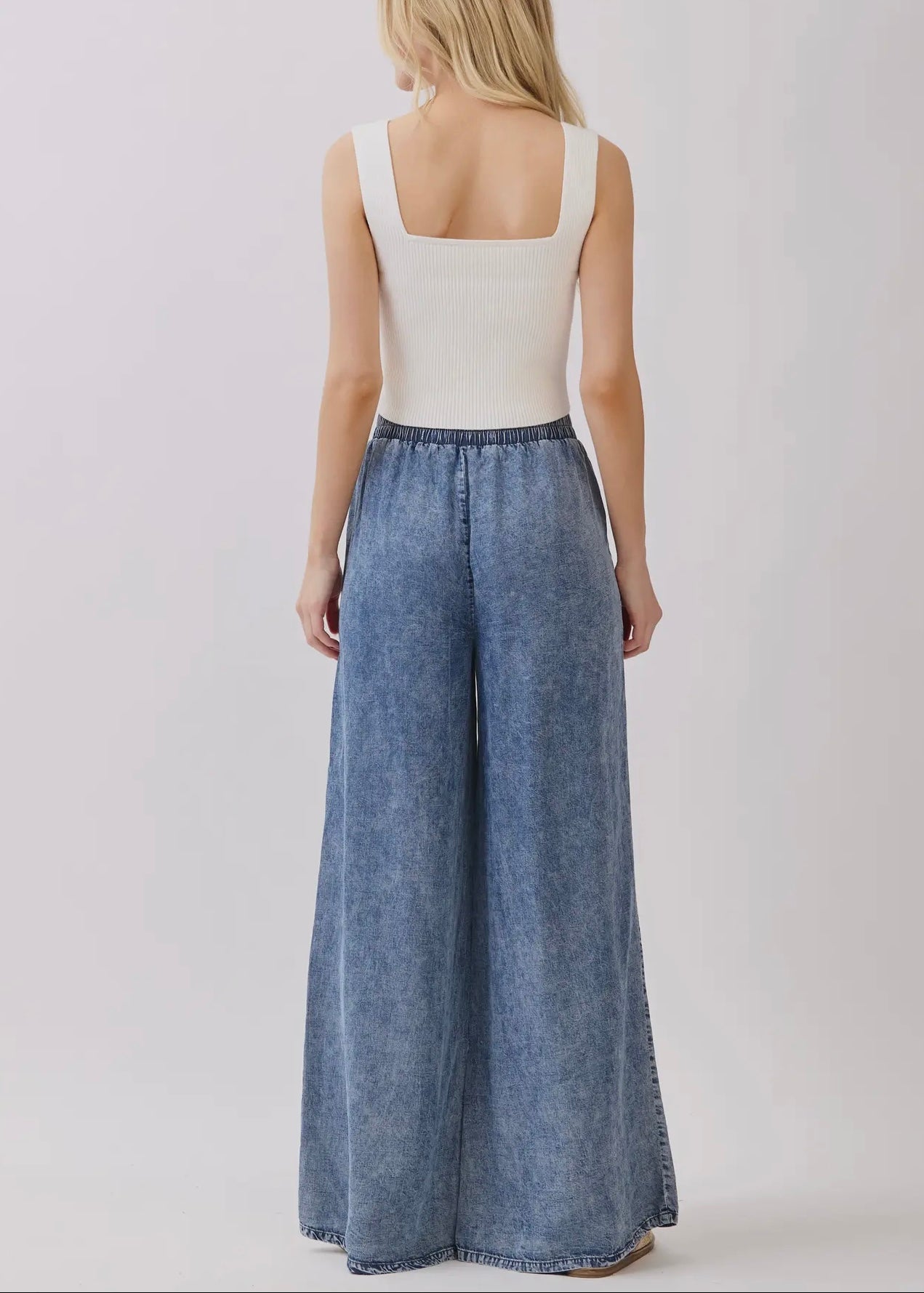 Shanelle Wide Leg Tencel Pants