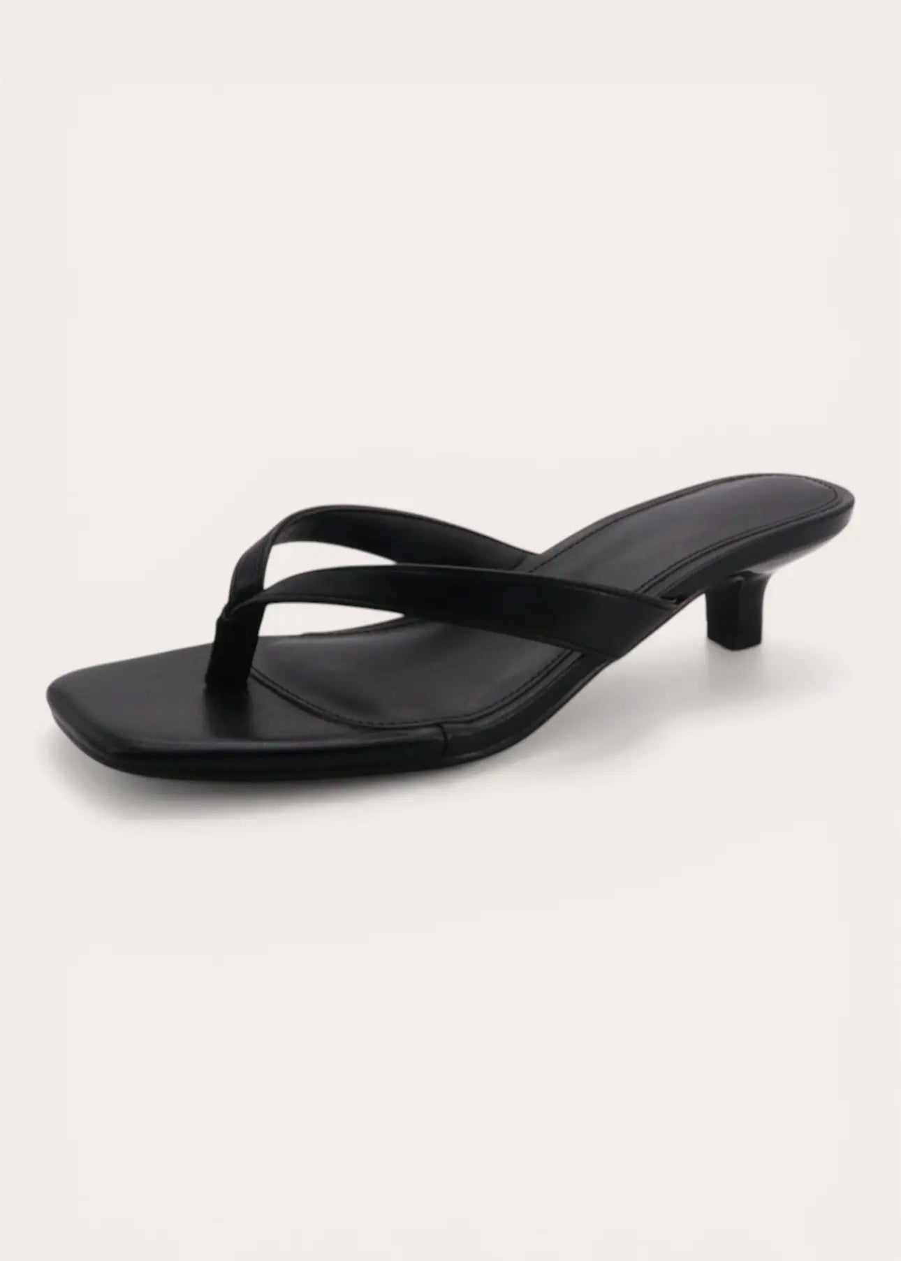 Kitten Heel Thong Sandal