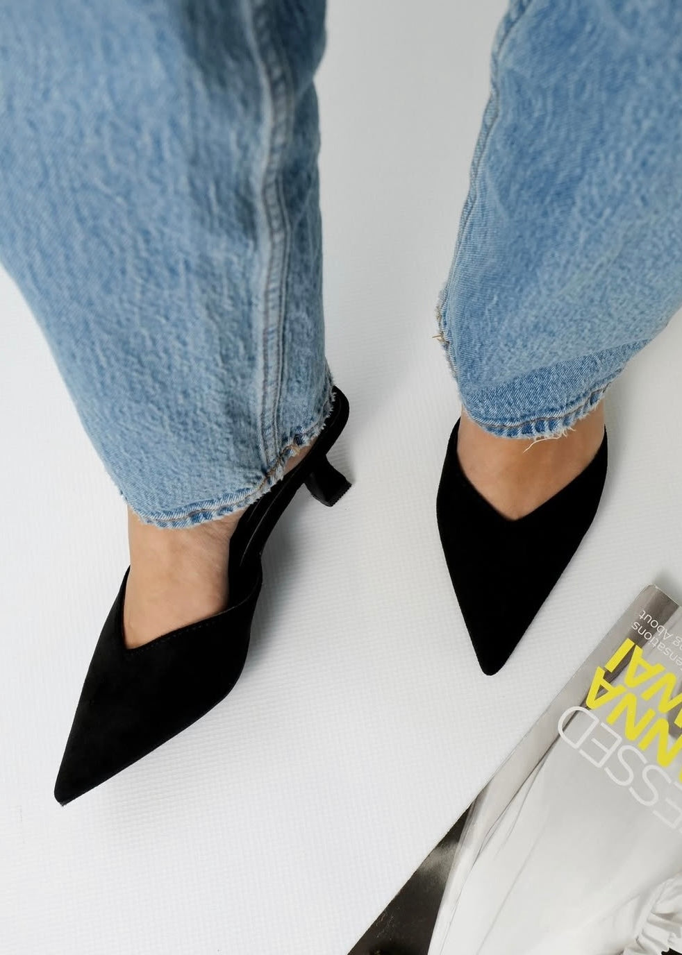 Point Toe Slip on Mule