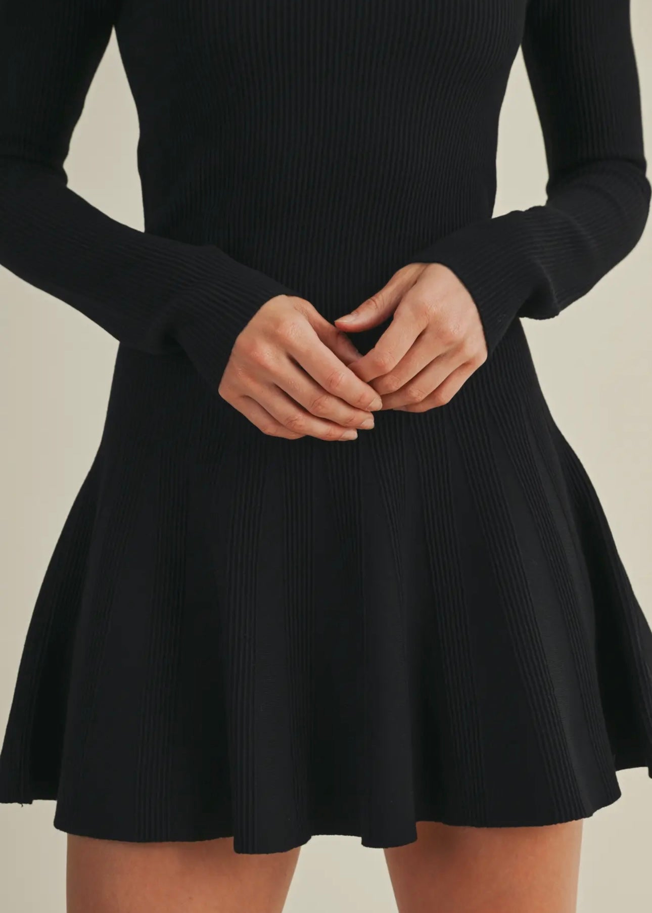 Mindy Pleated Sweater Dress