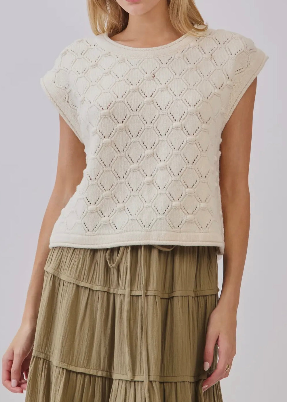 Dylan Short Sleeve Sweater Top