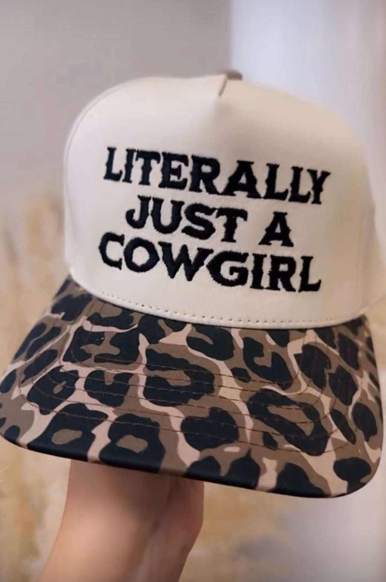 Literally Just A Cowgirl Trucker Hat