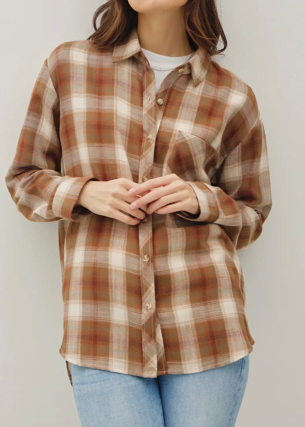 Rae Oversized Flannel Top
