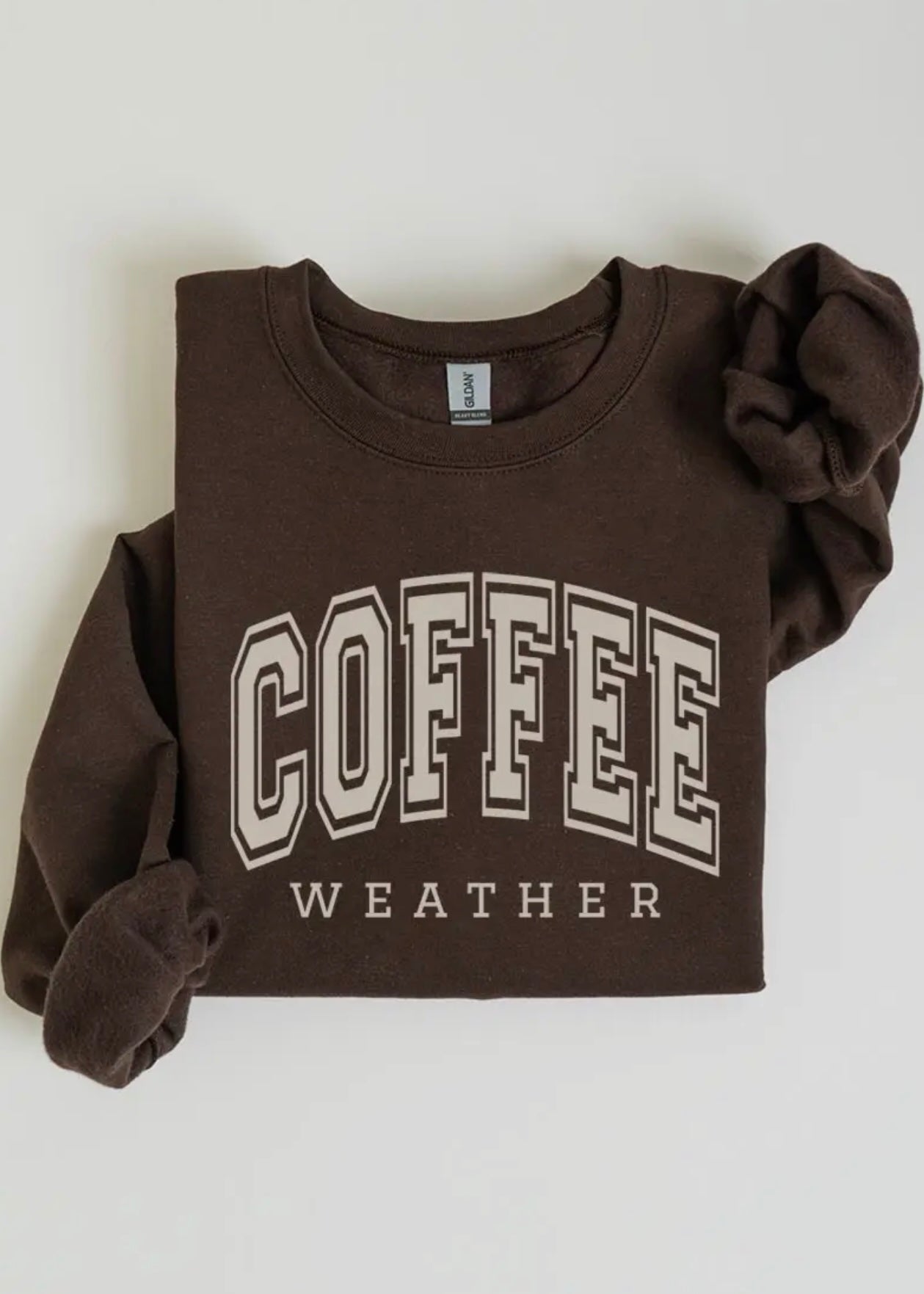 Coffee Weather Graphic Fleece Sweatshirts