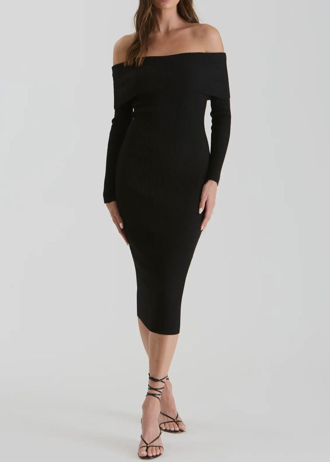 Lucienna Off The Shoulder Knit Dress