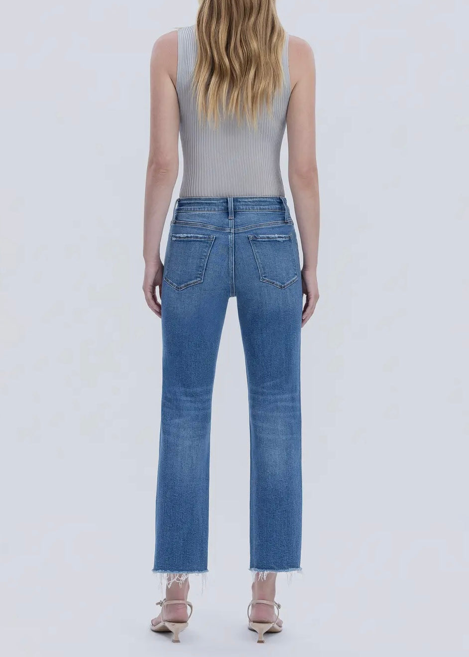Crop Straight High Rise Jean
