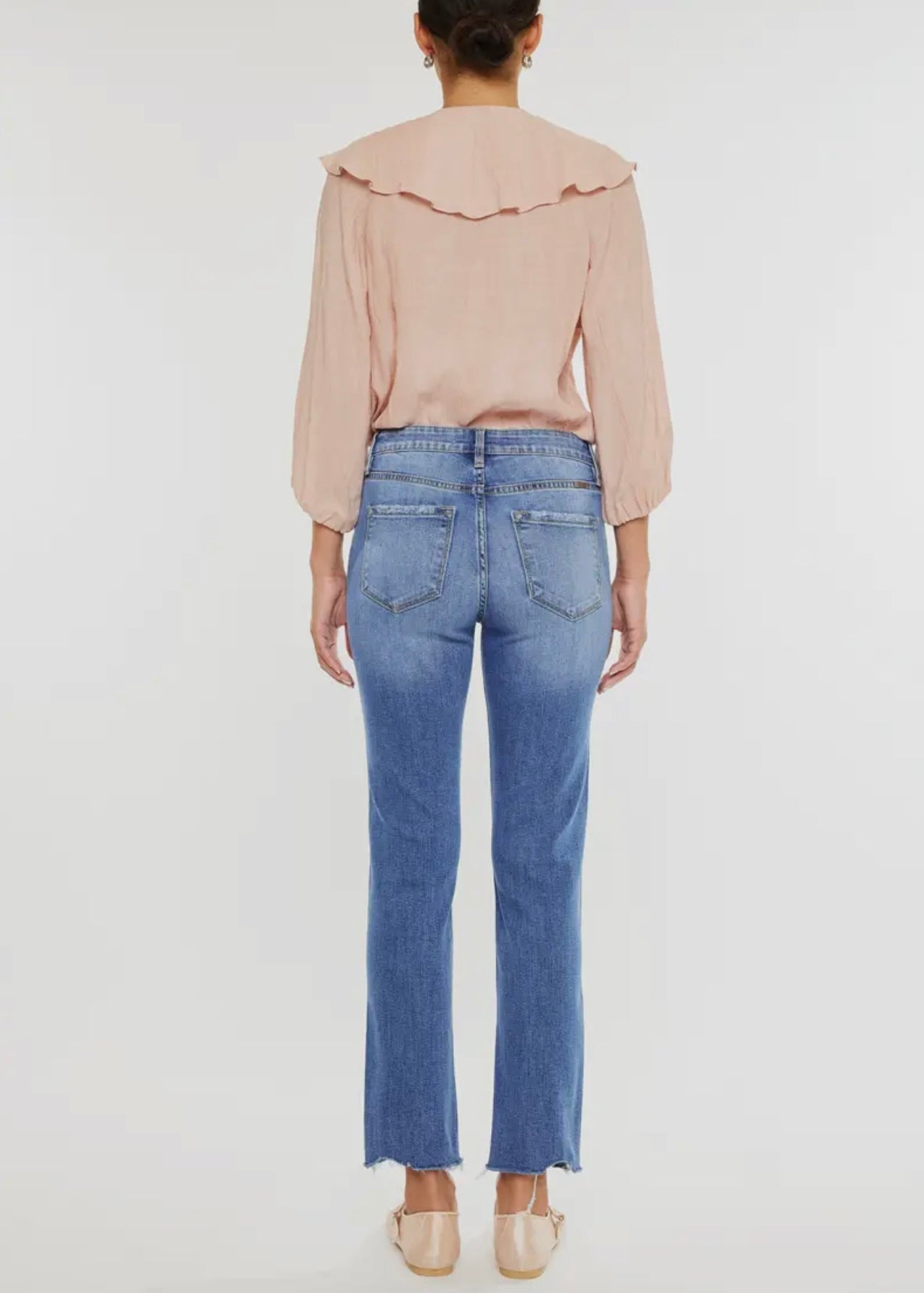 Greer High Rise Slim Straight Jeans