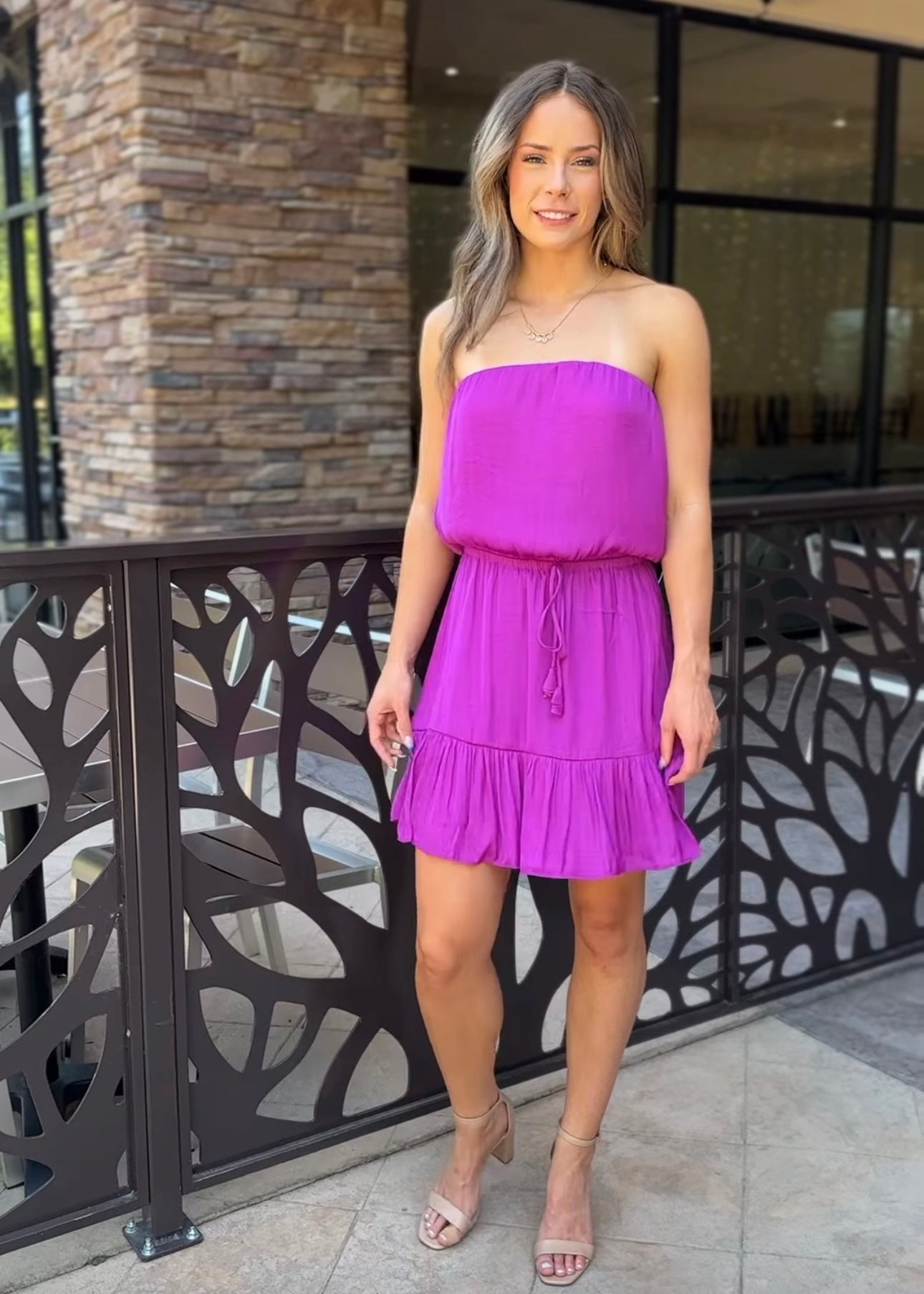 Eloisa Tiered Mini Tube Dress