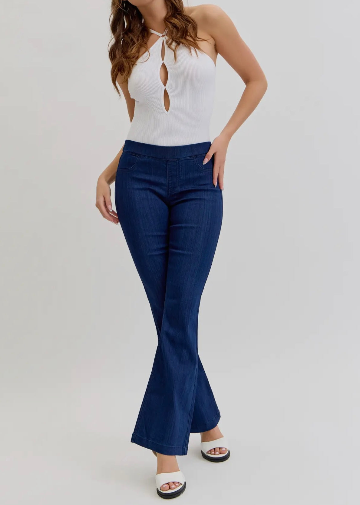 Weekend Plans Flare Jegging-Petite