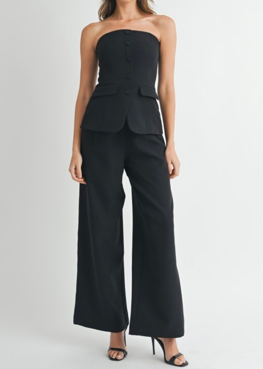 Maybelle Button Front Vest Top