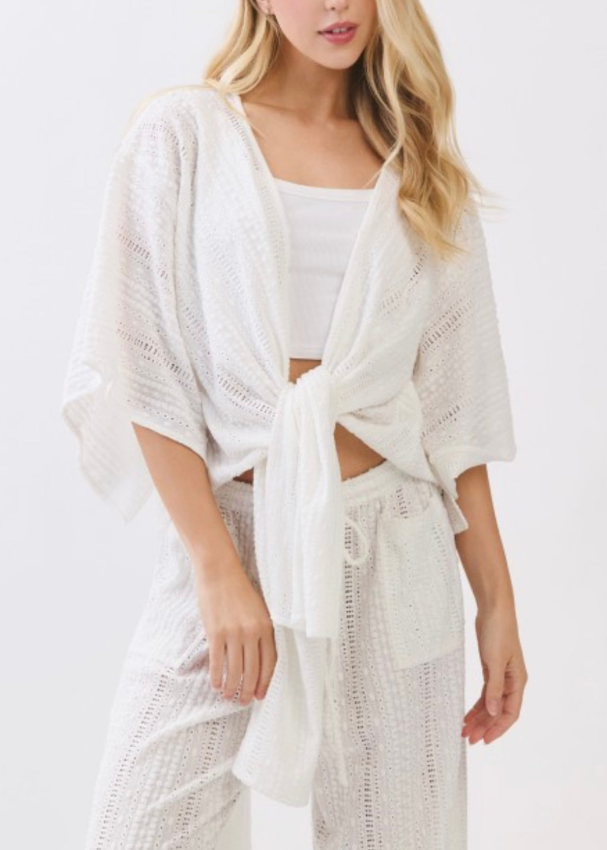 Summer Breeze Tie Front Cardigan
