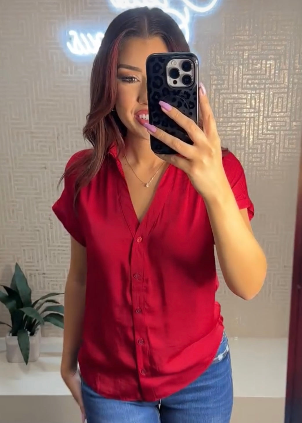 Charlotte Short Sleeve Blouse