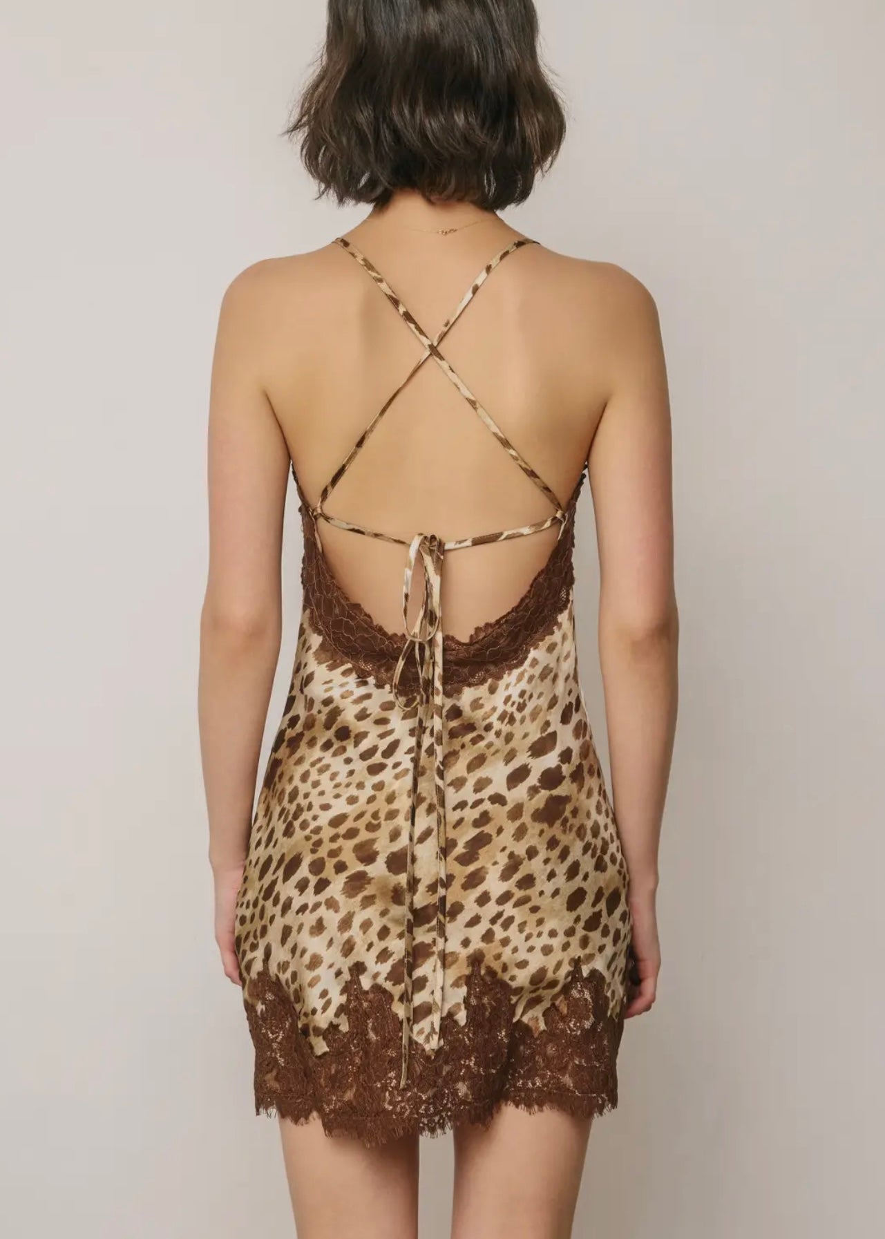 Grand Escape Lace Trim Mini Dress