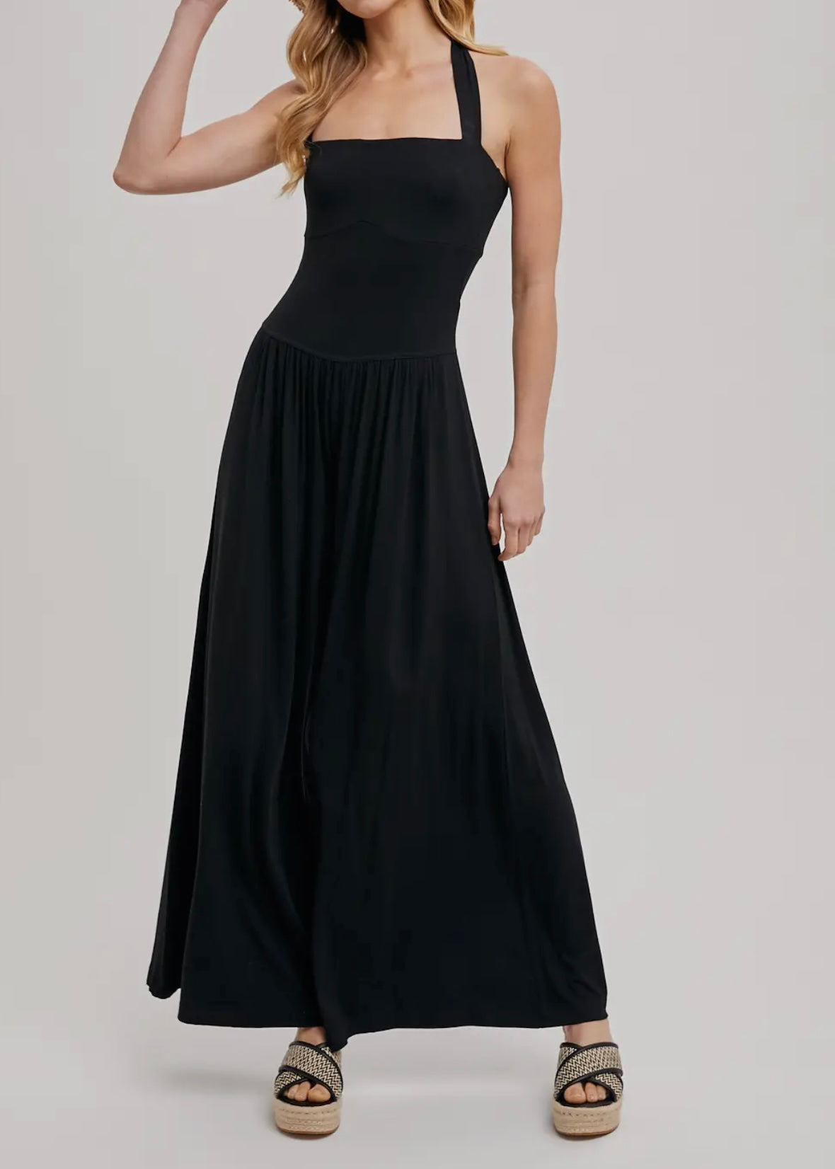 Camille Halter Wide Leg Jumpsuit