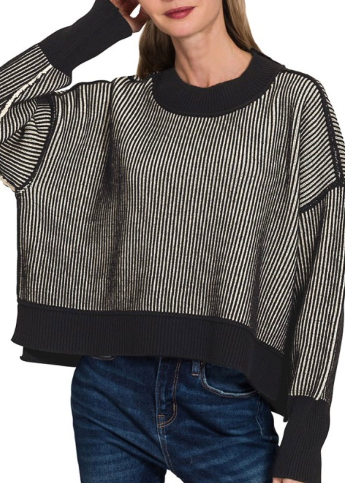 Alexia Two Tone Sweater