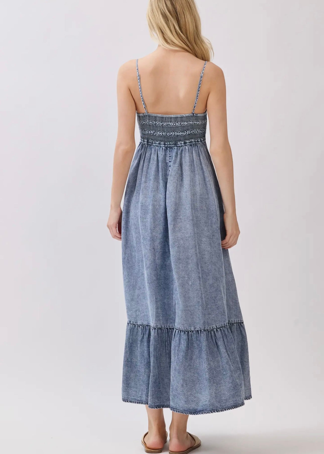 Rocio Tencel Tiered Midi Dress