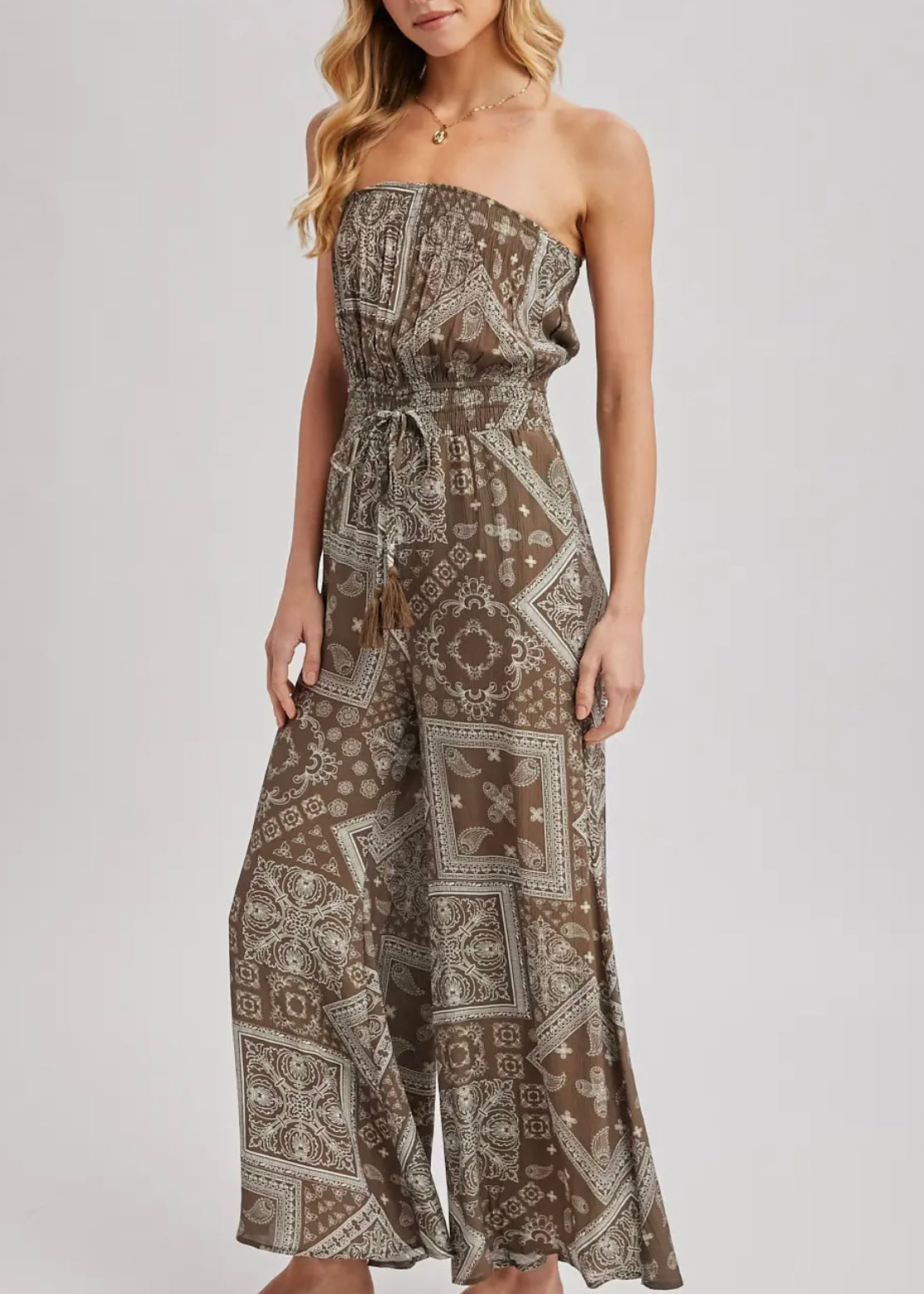 Julisa Paisley Print Jumpsuit