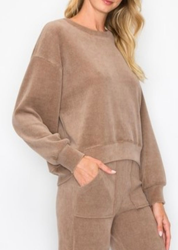 Martie Corduroy Long Sleeve Top