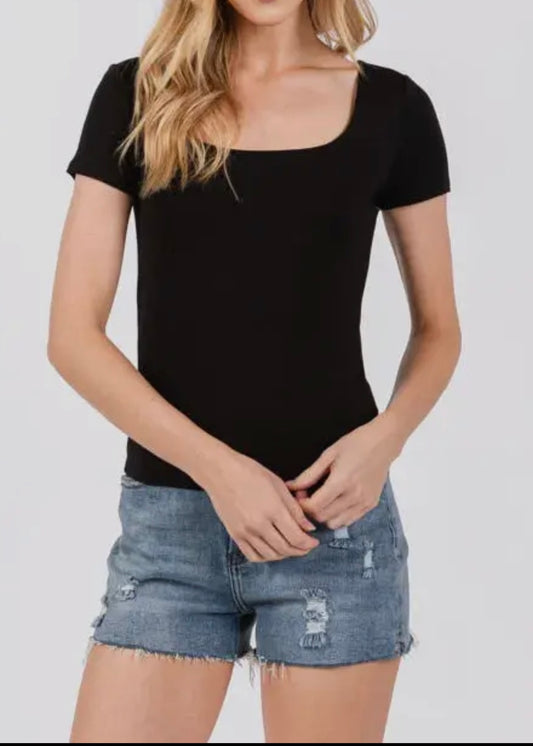 Dina Double Lined Short SleeveTop