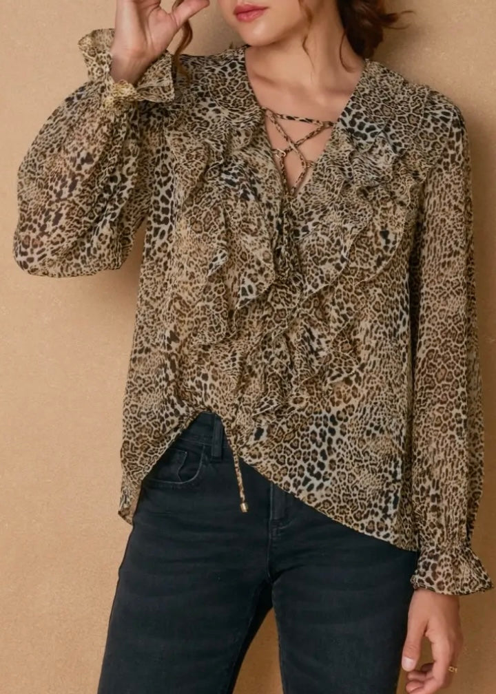 Raylan Frilly Chiffon Blouse
