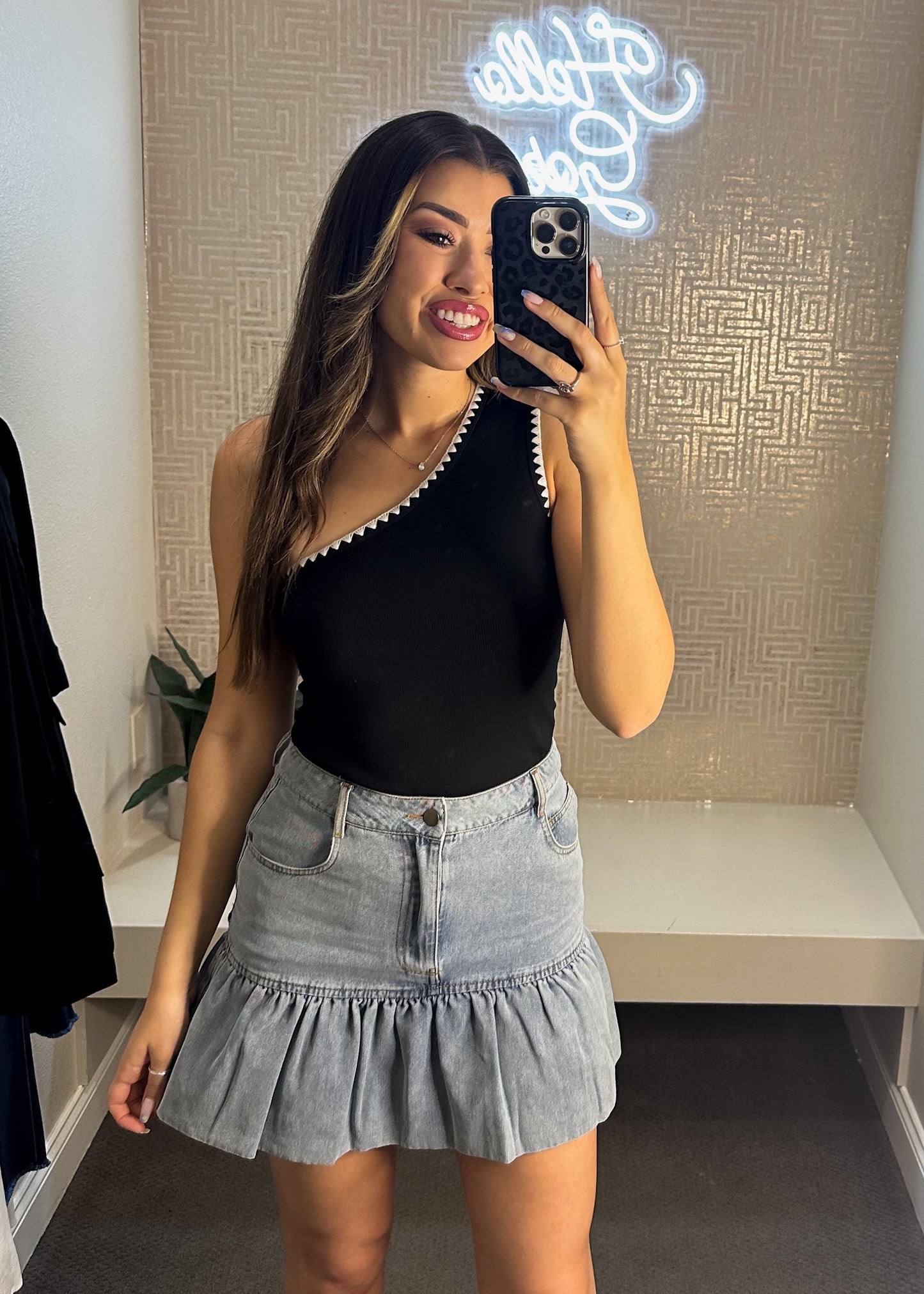 Malinda One Shoulder Knit Top