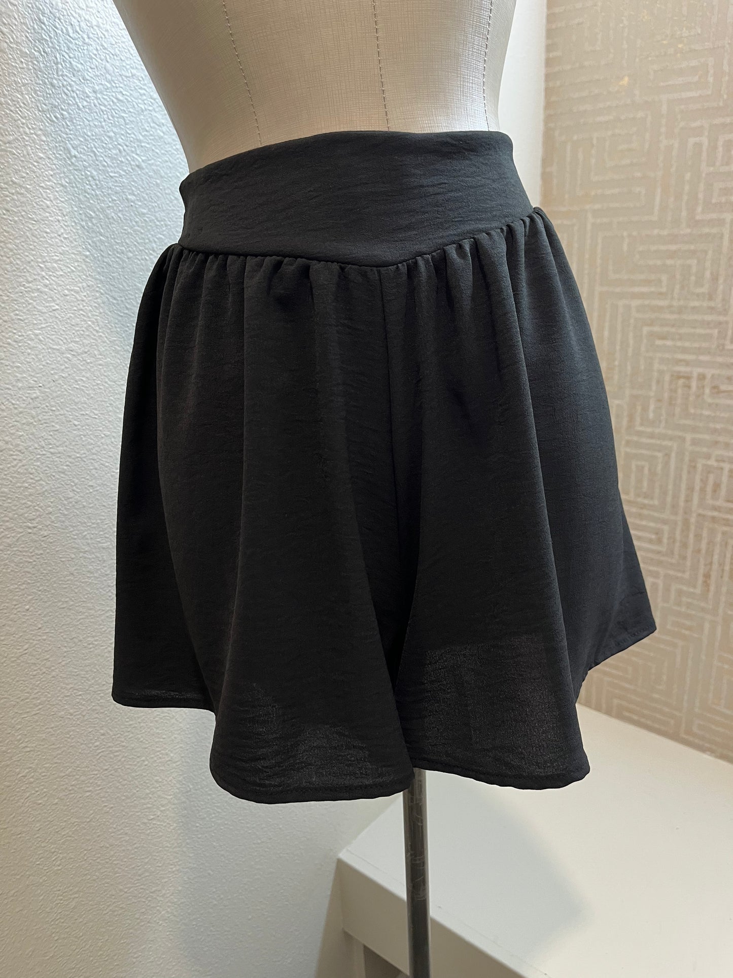 Italia Matte Crepe Swing Shorts-Made in USA