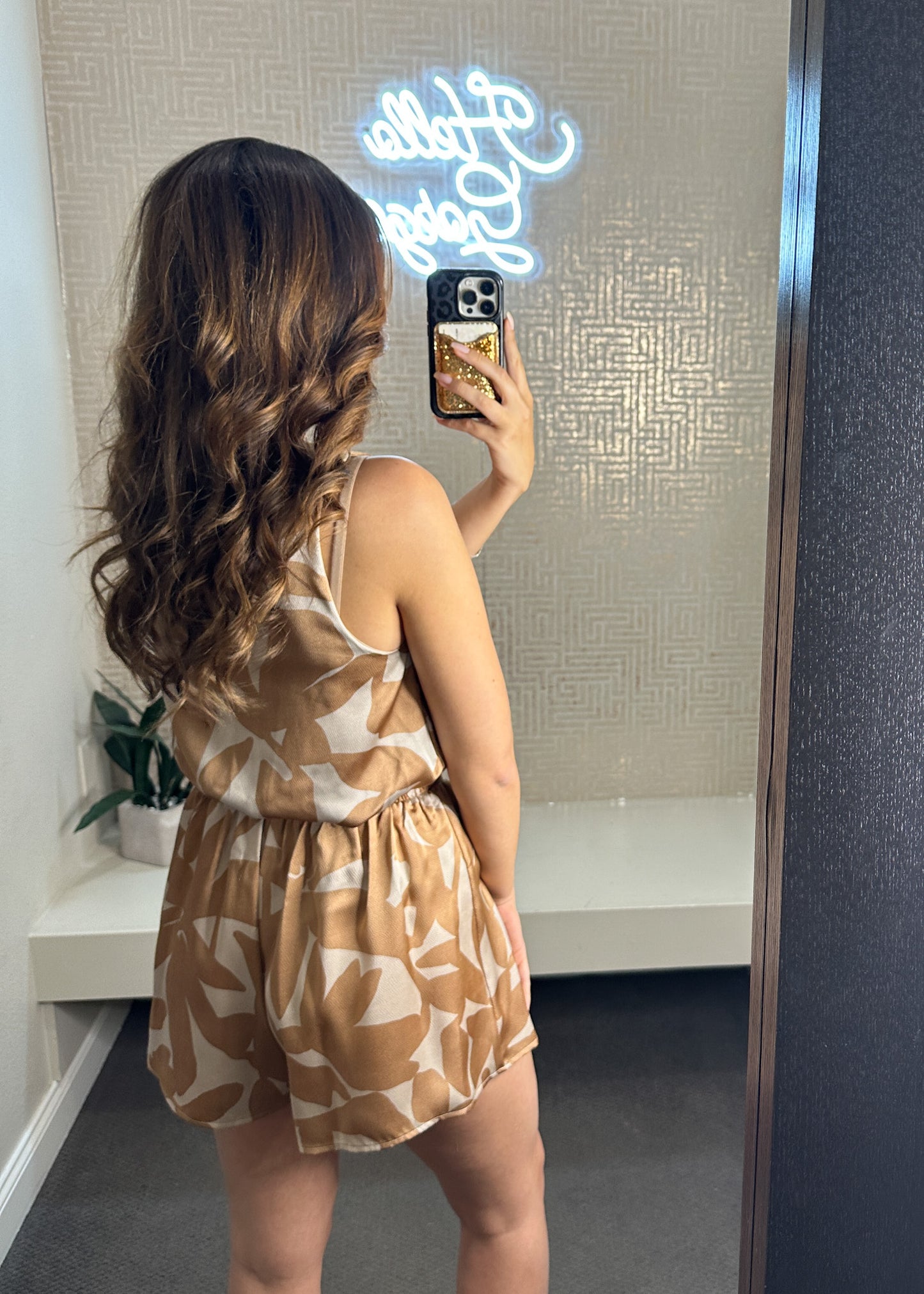 Paloma Satin V-Neck Crop Top