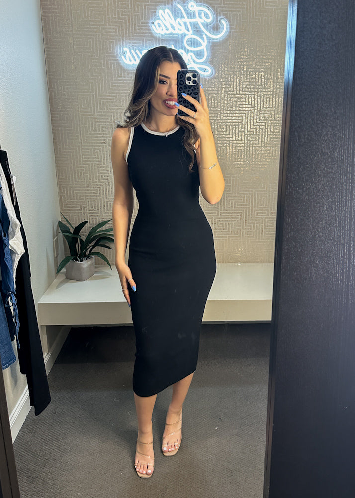 Jillian Fitted Bodycon Maxi Dress