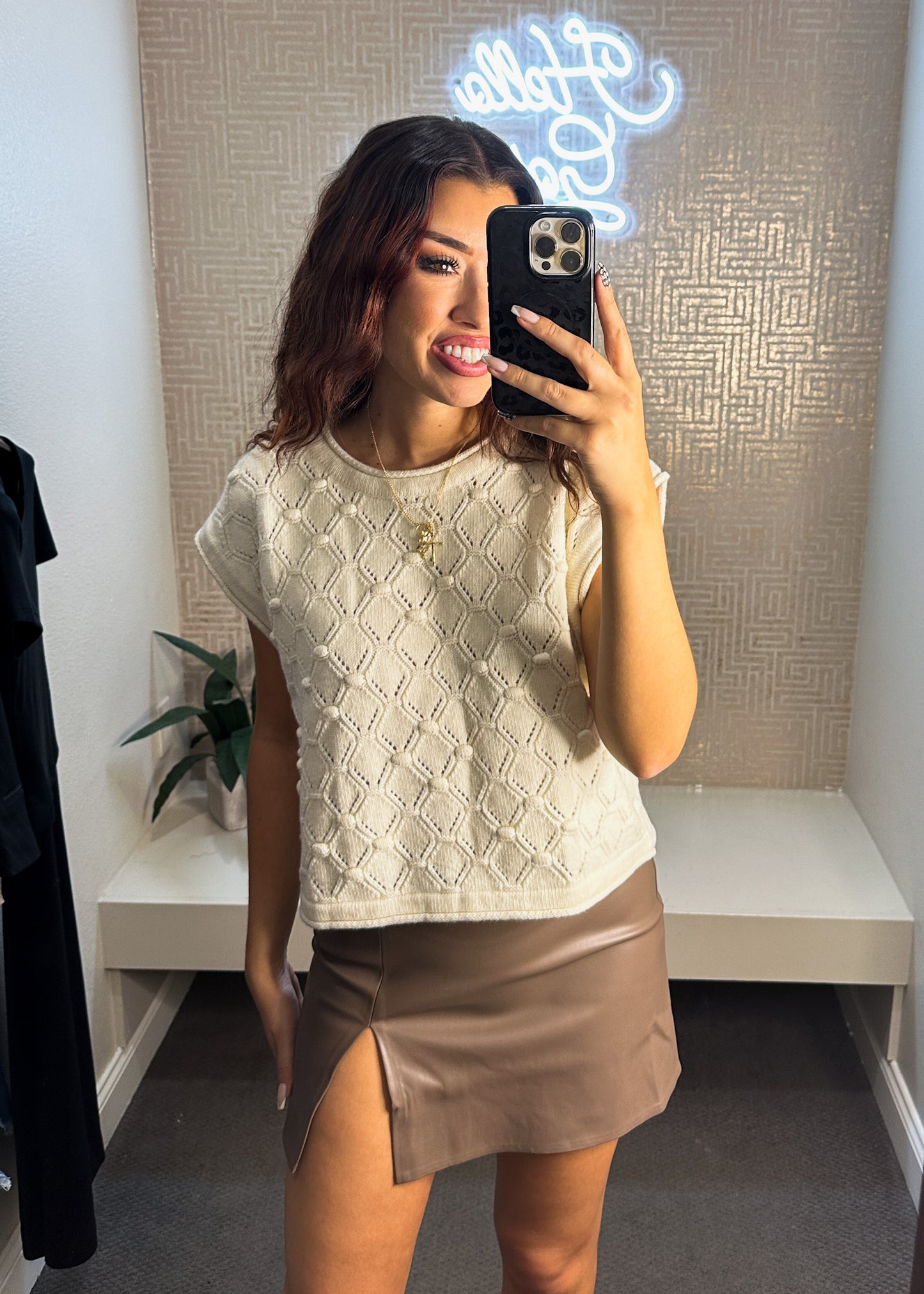 Dylan Short Sleeve Sweater Top