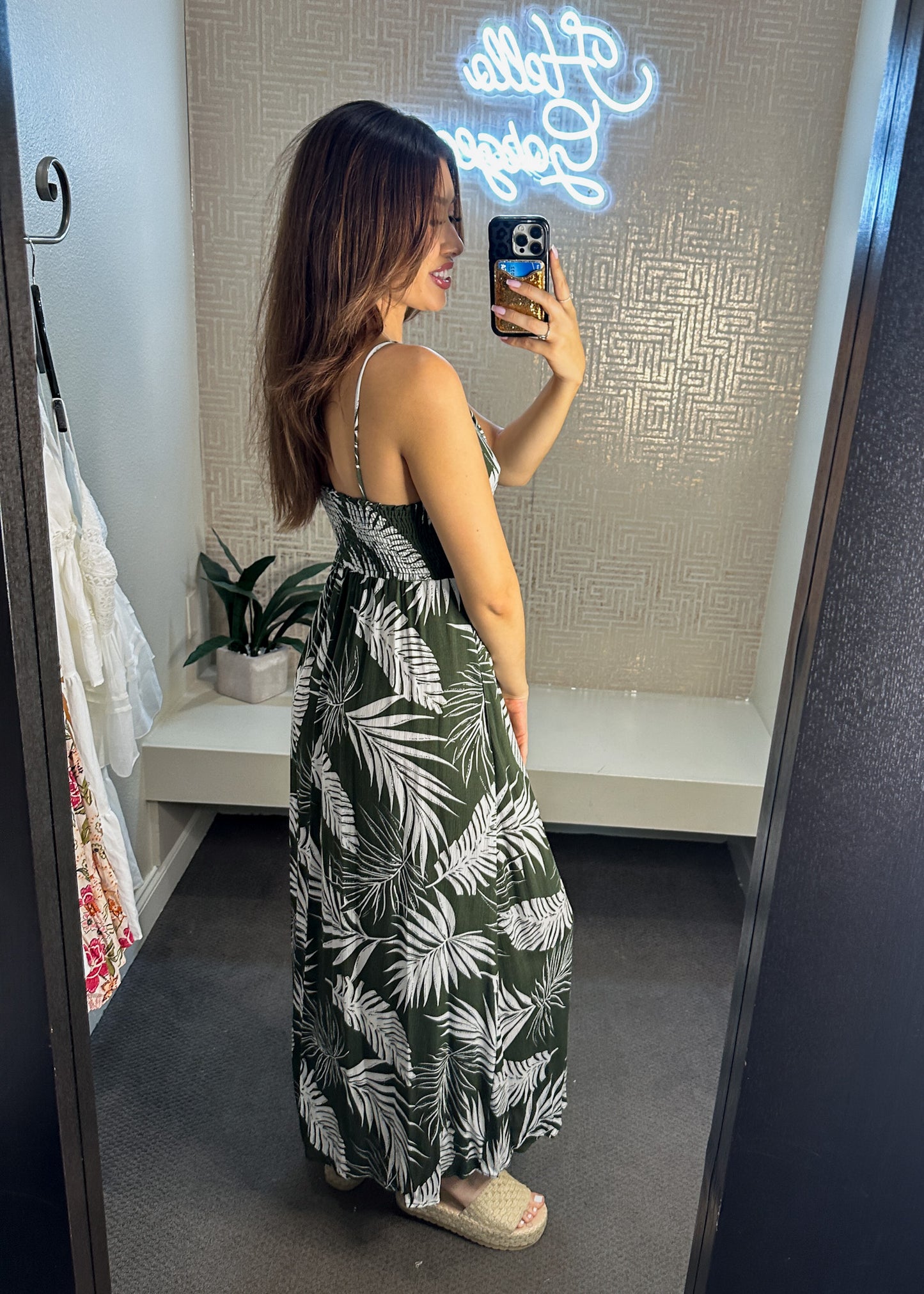 Savanna Print Twist Maxi Dress