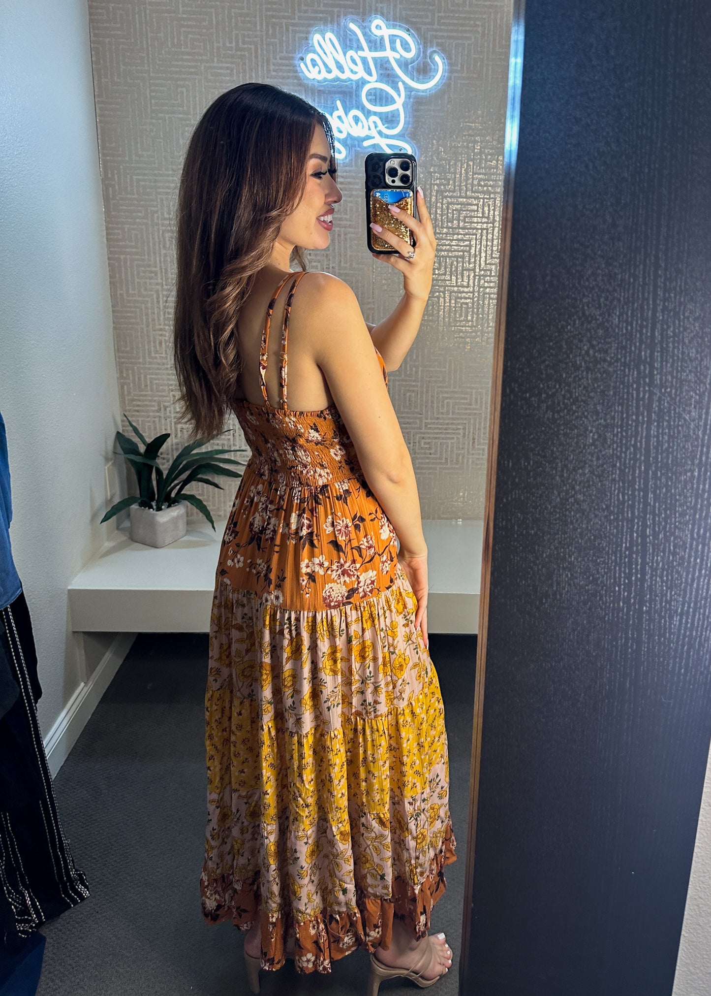 Jaylin Lace Trim Maxi Dress