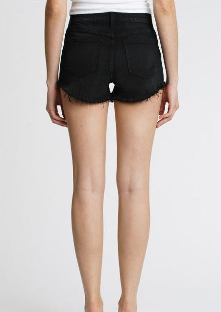 super high rise cut off shorts