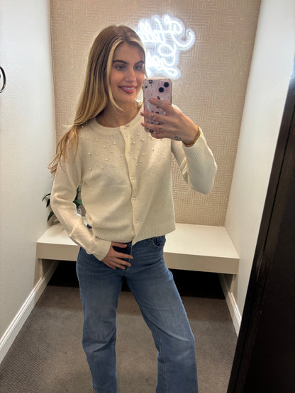 Pearl Embellished Cardigan