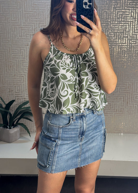 Everly Flowy Cami Crop Top