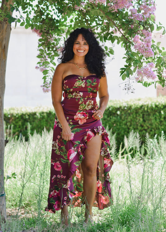 Reina Asymmetrical Maxi Dress