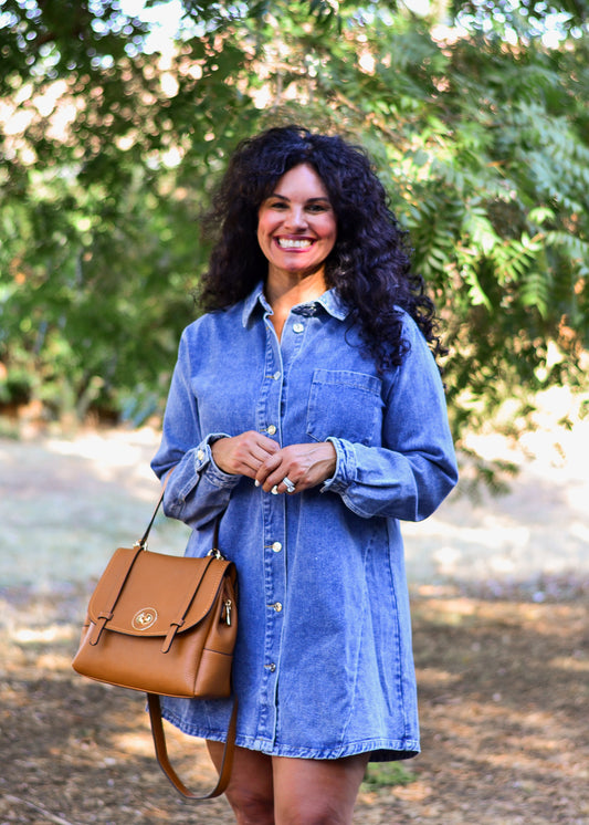Luci Denim Button Down Dress