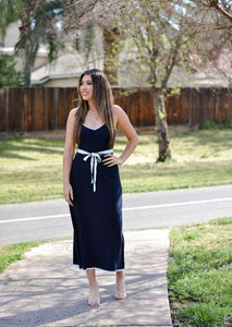 Color Block Fit And Flare Dress
